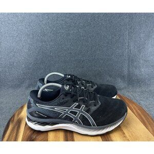 ASICS Gel Nimbus 23 Black White Mens Running Shoes Size 9.5